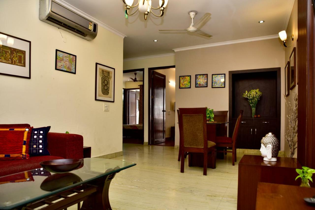 2Bhk Comfortable Furnished Serviced Apartments In Hauz Khas - Woodpecker Apartments Új-Delhi Kültér fotó
